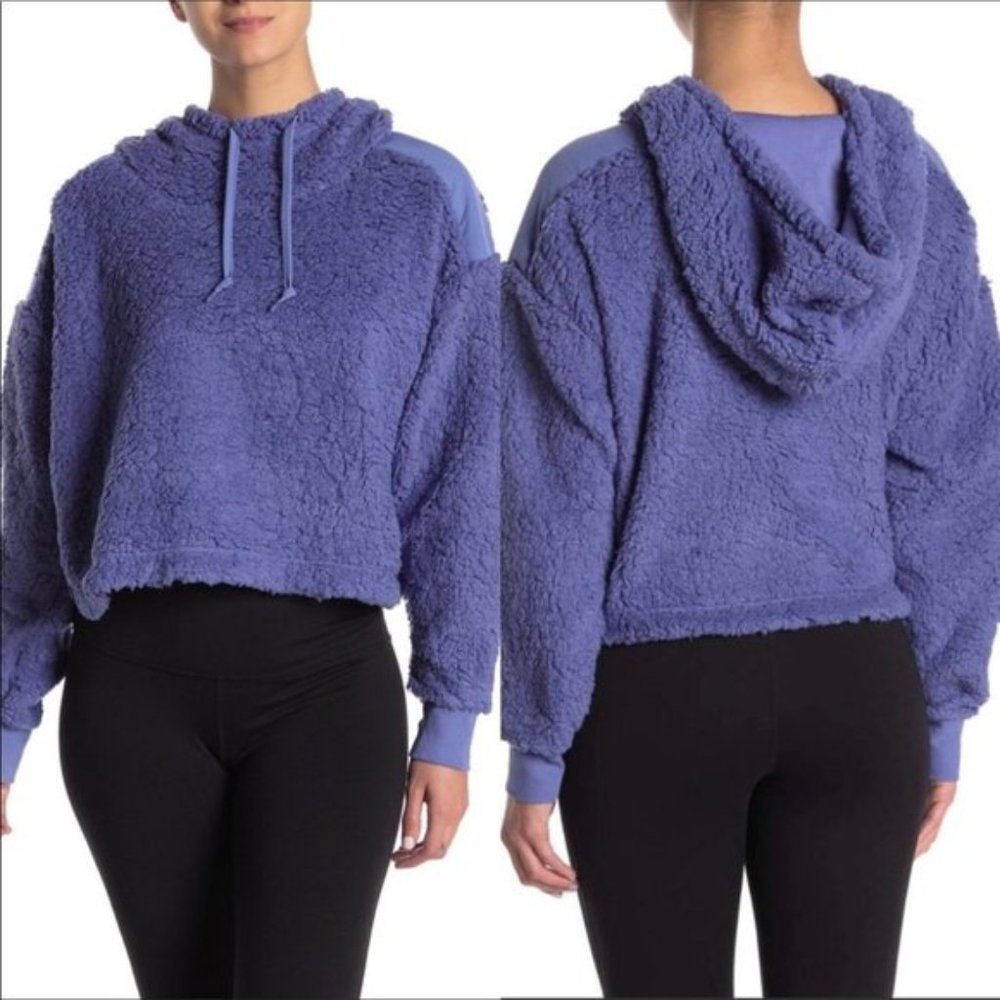 Z By Zella Sheila Fleece Hooded Pullover Size L